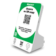 Дисплей QR-кодов MERTECH QR-PAY зеленый для магазинов, кафе, аптек на saby.ru