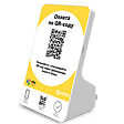 Дисплей QR-кодов MERTECH QR-PAY желтый для магазинов, кафе, аптек на saby.ru